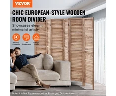 Koduva VEVOR medinė kambario pertvara, 6 panelių sulankstoma privatumo širma, 1700 mm aukščio