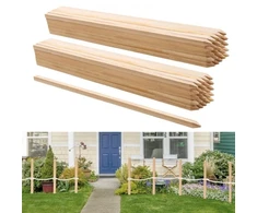 Koduva VEVOR mediniai sodo kuolai, 50 vnt., 19,05×19,05×914,4 mm, eglių mediena, su smailiu galu