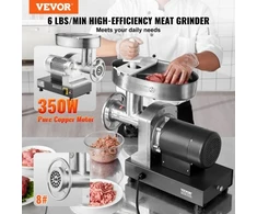 VEVOR Mėsmalė, 6 lbs/min, 350 W, nerūdijantis plienas