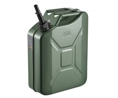 Koduva VEVOR metalinė kuro talpa, 20 l, su snapeliu ir patogia rankena, 6 l/min, žalia