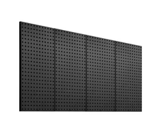 Koduva VEVOR metalinės perforuotos plokštės, 24 x 12, 4 vnt., juodos