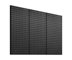 Koduva VEVOR metalinės perforuotos sieninės plokštės, 3 vnt., 24 x 12 col., juodos