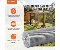 VEVOR Metalinis tinklas 1/2 col., 36 in x 100 ft, 19 gauge, cinkuotas