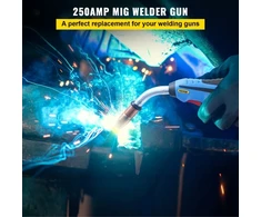 Koduva VEVOR MIG suvirinimo degiklis 250 A, 15 pėdų, tinka Miller M-25, 0,030–0,035" vielai