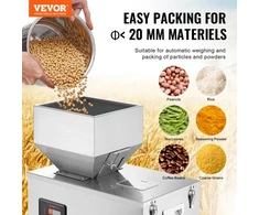 Koduva VEVOR miltelių pildymo mašina, 10–500g, automatinė išmanioji dalelių svėrimo pildymo mašina