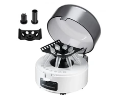 Koduva VEVOR mini centrifuga laboratorijai, 3013xg RCF, 2-in-1 rotorius, 0,2/1,5/2 ml mėgintuvėliams, fiksuotas 7000 aps./min.