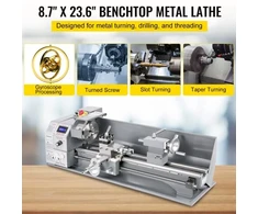 Koduva VEVOR mini metalo tekinimo staklės 750 W, 50–3000 aps./min., 220 x 600 mm