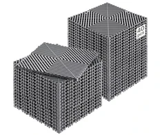 Koduva VEVOR modulinis drenažo kilimėlis, 12 x 12 col., 40 vnt., pilkas, neslystantis