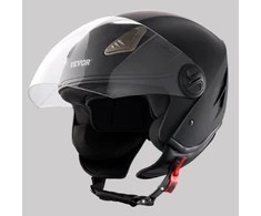 Koduva VEVOR motociklininko šalmas, 3/4 tipo, ABS, su Bluetooth ryšiu, keičiamu lęšiu, dydis L, MD-202