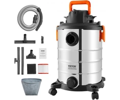 Koduva VEVOR nerūdijančio plieno drėgno ir sauso siurbimo siurblys, 8 gal. 6 peak HP, su pūtimo funkcija