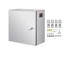Koduva VEVOR nerūdijančio plieno elektros dėžė NEMA 4X, 300 x 300 x 200 mm, IP66, su montavimo plokšte