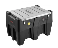 Koduva VEVOR nešiojama dyzelino talpa, 484,5 l, 10 GPM, 12 V siurblys, 4 m žarna, juoda