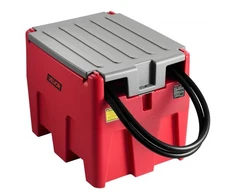 Koduva VEVOR nešiojamas dyzelino bakas, 220 l, 10,6 GPM, 12 V elektrinis siurblys, 4 m žarna, raudonas