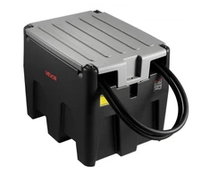 Koduva VEVOR nešiojamas dyzelino bakas, 220 l, 10 GPM, 12 V elektrinis siurblys, 4 m žarna, juodas