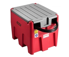 Koduva VEVOR nešiojamas dyzelino ir benzino bakas, 220 l, 10 GPM, 12 V elektrinis siurblys, raudonas