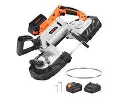 Koduva VEVOR nešiojamas juostinis pjūklas BW2111, 20 V, 360 W, 500 x 170 x 290 mm