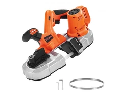 Koduva VEVOR nešiojamas juostinis pjūklas BW2110, 65 x 65 mm pjovimo gylis, 360 W, 20 V
