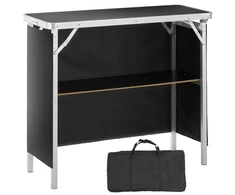 Koduva VEVOR nešiojamas parodų podiumo stalas, 97,5 × 38,5 × 87 cm, juodas, sulankstomas
