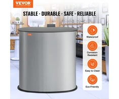 VEVOR Nešiojamas parodų podiumo stalas, 90 × 49 × 94 cm, sulankstomas prekybos ir reklaminis stalelis su krepšiu