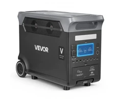 Koduva VEVOR nešiojamoji elektros stotis, 3000 W, 3072 Wh LiFePO₄, 13 išėjimų