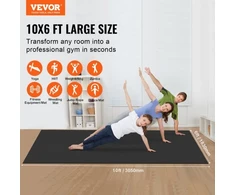 VEVOR Neslystantis treniruočių kilimėlis jogai ir fitnesui, 3 x 1,8 m