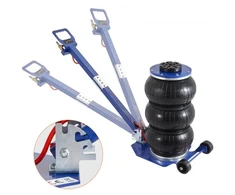 VEVOR Oro domkratas, 3 t / 3000 kg trigubas maišinis, pakėlimas iki 44,9 cm, mėlynas