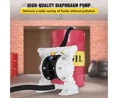 VEVOR Oro dvigubos membranos siurblys QBY4-15, 7 GPM, 100 PSI, polipropilenas, 1,3 cm įleidimo ir išleidimo angos