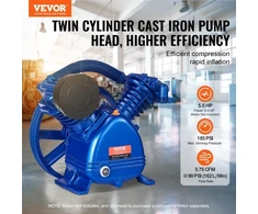 Koduva VEVOR oro kompresoriaus galvutė FB-2090/12.5, 5,5 HP, ketaus