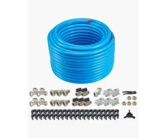 Koduva VEVOR oro kompresoriaus linijos rinkinys, 200 ft x 3/4", HDPE-aliuminio suslėgto oro vamzdynas, mėlynas