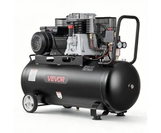 Koduva VEVOR oro kompresorius 100 l, 3 kW, su diržine pavara, ant ratukų