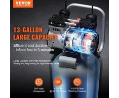 Koduva VEVOR oro kompresorius 49,2 l, 2 HP, 116 PSI