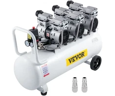 Koduva VEVOR oro kompresorius, 80 l, baltas, 2200 W, KYJ-5244