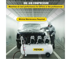 Koduva VEVOR oro kompresorius, 80 l, baltas, 2200 W, KYJ-5244