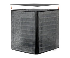 Koduva VEVOR oro kondicionieriaus dangtis, 914 x 914 x 1010 mm, juodas
