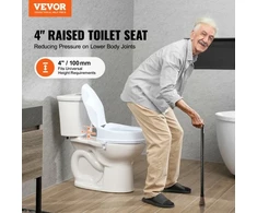 VEVOR Paaukštinta tualeto sėdynė, 10 cm, iki 136 kg, universali