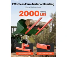 Koduva VEVOR padėklų šakės, 907 kg užspaudžiamos, 109 cm, greito tvirtinimo, oranžinės