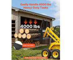 Koduva VEVOR palečių šakių rėmas „Skid Steer“, 1814 kg, 115 cm, 50,8 mm mova