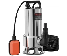 Koduva VEVOR panardinamasis purvo vandens siurblys, 1300 W, 20000 l/h, 10 m laidas, automatinis plūdinis jungiklis