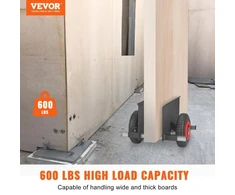 Koduva VEVOR panelių vežimėlis 272 kg gipso kartonui ir durims, su 20,32 cm pneumatiniu ratuku