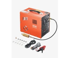 Koduva VEVOR PCP oro kompresorius, 4500 PSI / 30 MPa, DC12V/AC230V, su įmontuotu keitikliu ir ventiliatoriaus aušinimu