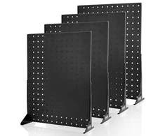 Koduva VEVOR perforuotos plokštės vitrinos stovas, 43 x 33 cm, 4 vnt., juodas