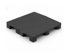Koduva VEVOR plastikiniai padėklai, 2 vnt., 1000 kg, 1000 x 500 x 136 mm, juodi