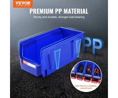 Koduva VEVOR plastikinis laikymo dėžutės rinkinys, mėlyna/raudona, 12 vnt., V3
