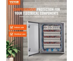 Koduva VEVOR plieninė elektrinė dėžė, 60 x 50 x 20 cm, 304 nerūdijančio plieno elektrinis korpusas