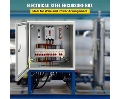 Koduva VEVOR plieninė elektrinė dėžė NEMA 4X, 40x40x15 cm, IP66, su montavimo plokšte