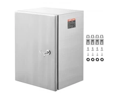 Koduva VEVOR plieninė elektros dėžė, 50,8 x 40,6 x 20,3 cm, 304 nerūdijančio plieno sieninis elektrinis korpusas