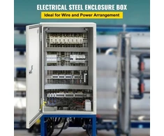 Koduva VEVOR plieninė elektros spinta NEMA 4X, 50,8 x 30,5 x 25,4 cm, IP66, su montavimo plokšte