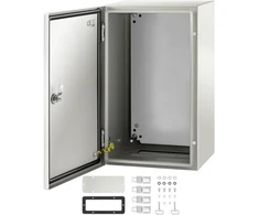 Koduva VEVOR plieninė elektros spinta NEMA 4X, 50,8 x 30,5 x 25,4 cm, IP66, su montavimo plokšte