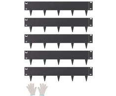 Koduva VEVOR plieninė kraštinė, 5 vnt., 39 x 5 col., juoda
