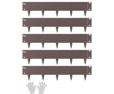 Koduva VEVOR plieninė kraštovaizdžio bortelė, 5 vnt., 39 x 5 in, ruda